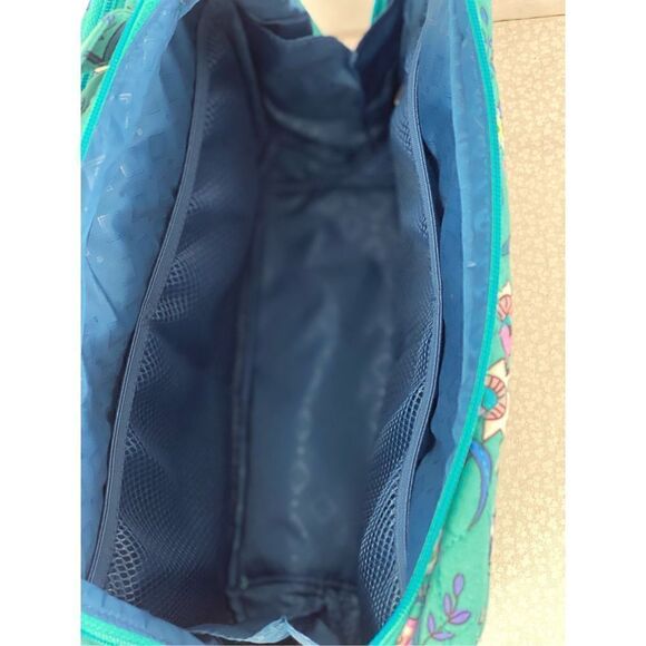 VERA BRADLEY Large Blush & Brush Makeup Case - PEACOCK GARDEN - Picture 6 of 6